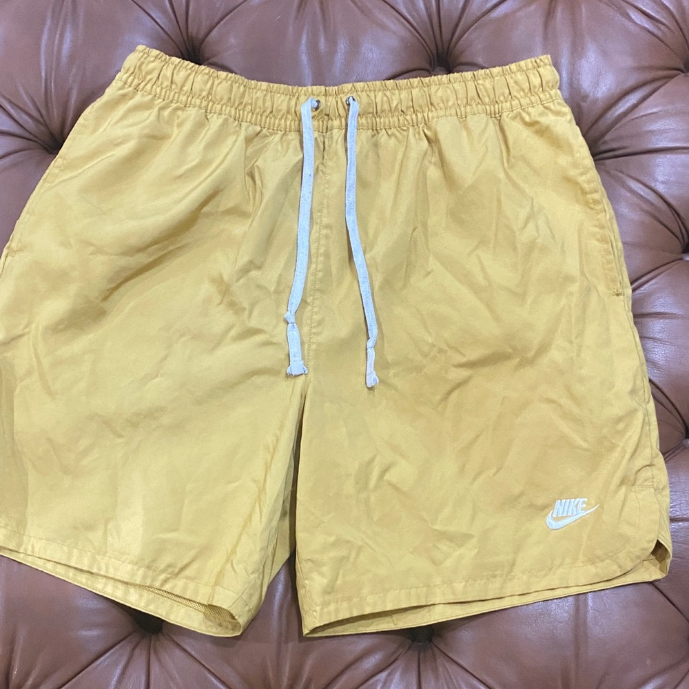 Nike Mustard Yellow Swim Shorts